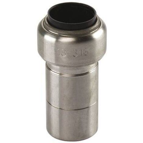 Edelstahl Steckfitting Tectite Reduzierung 22 mm - 15 mm außen-innen DVGW