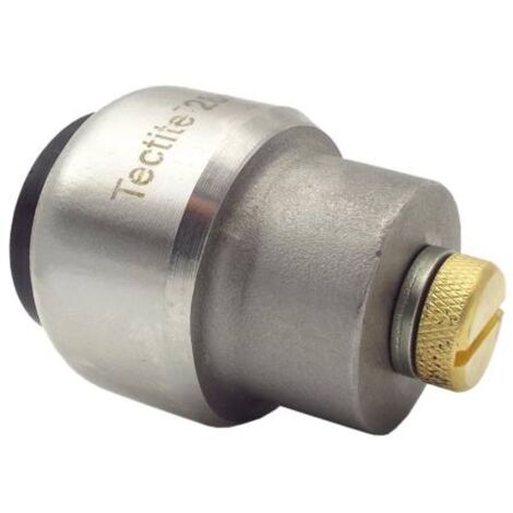 Edelstahl Steckfitting Tectite Stopfen mit Entlüftung 22 mm DVGW