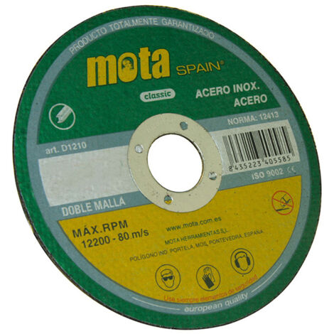 Edelstahl-Trennscheibe ø115x1,6x22,23mm d1116 MOTA