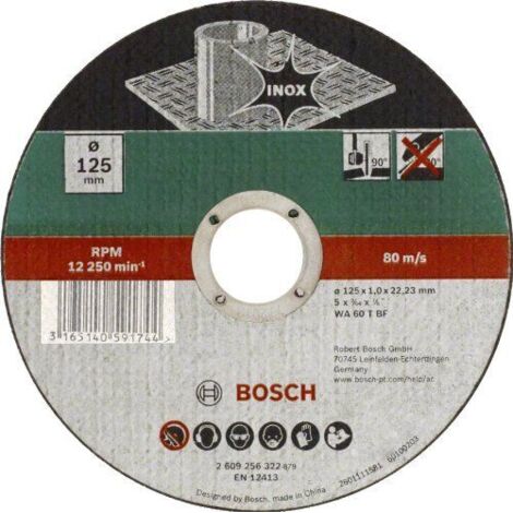 Edelstahl-Trennscheibe gerade Ø 115 mm  BOSCH 2609256320