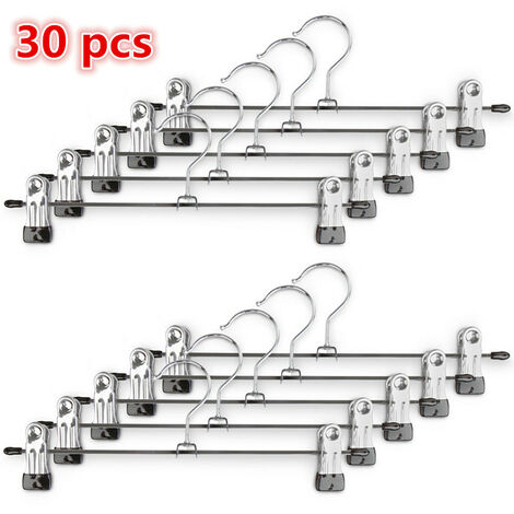 Edelstahl Verstellbares Design Robust und langlebig Kunststoff-Tauchclip Wäscheständer 30St
