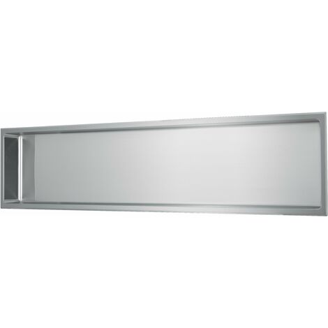 Edelstahl Wandnische 30 x 122 cm (gebürstet)