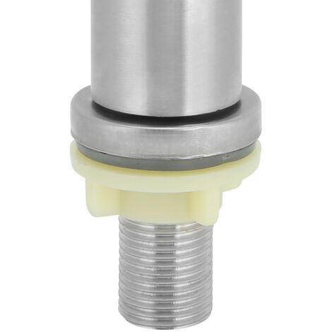 Edelstahl-Waschtischarmatur G1/2 Zoll – Schlichte und robuste Armatur für Küche und Bad, silberfarben mit ergonomischem Design