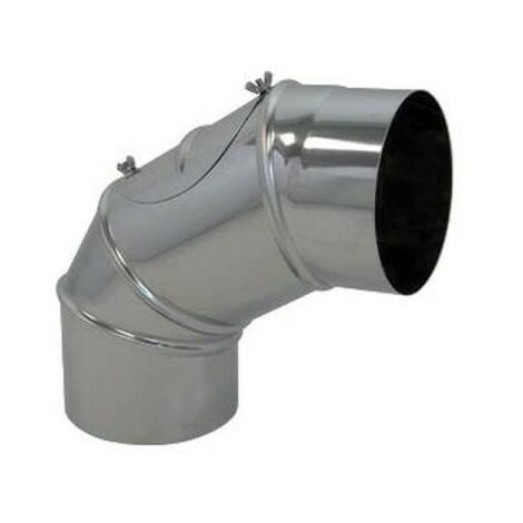 Edelstahl Winkelelement Bogen 130mm/0-90 Grad