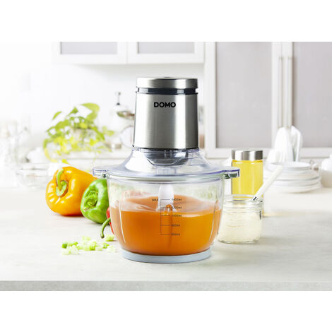 Edelstahl Zerkleinerer XL 1,4 Liter Glasbehälter, 4 Klingen 400 Watt