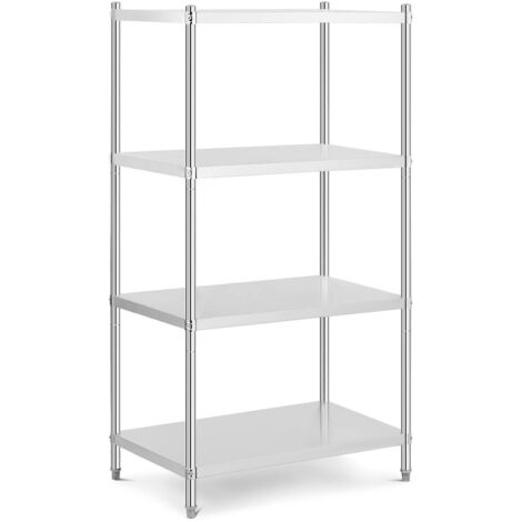 Edelstahlregal Küchenregal Gastro Regal Standregal Schwerlastregal 90x60x180cm 