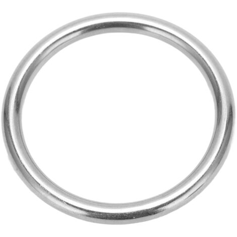 Edelstahlring für Bootfahren, Tauchen und Segeln - Drahtdurchmesser 8 mm, Abmessungen 8 x 70 mm (0,3 x 2,8 Zoll)