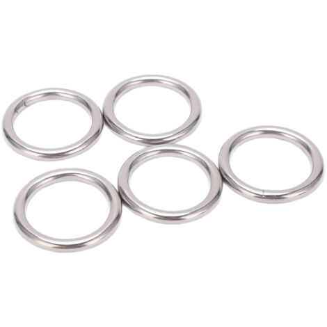 Edelstahlringe 304, Mehrzweck-Rundgelenke für Yoga, Segeln, Tauchen und Hängematten, 5 x 30 mm