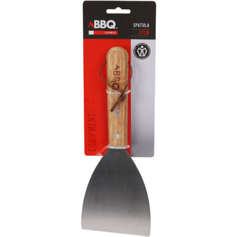 Edelstahlspatel mit Holzgriff 27 cm - BBQ