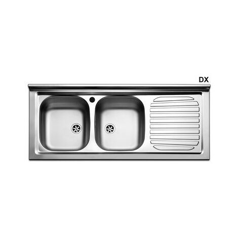 Edelstahlspüle 600x300 mit 2 Becken
