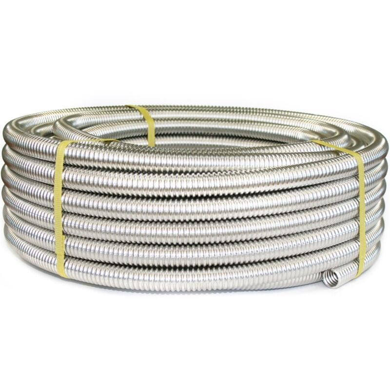 Tube ondulé en acier inoxydable CSST316L recuit, en couronne, pour circuits d'alimentation d'eau DN15 x 20m