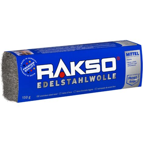 Edelstahlwolle mittel 3 150g RAKSO