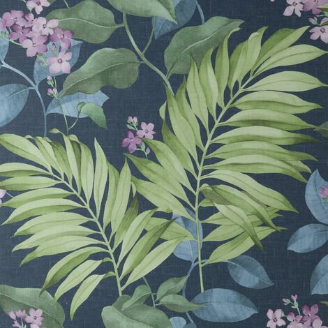 Jungle Tropical Rainforest Wallpaper Trees Flowers Floral Bamboo Green  Vinyl