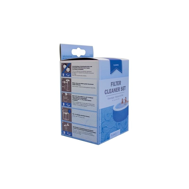 Kit nettoyant Cartouche filtrante pour Spa - 3 Sachet de 100g - bleu - Edenea