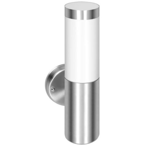 EDERA Wandleuchte, Gartenleuchte, E27, IP44, Edelstahl