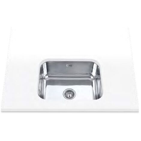 Edesa - Fregadero De Cocina Acero 51 Cm 1 Cubeta Bajo Encimera