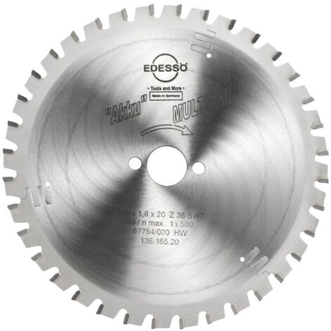 EDESSÖ HW Kreissägeblatt Akku 165 x 1,8 x 20 mm Z36 SWZ
