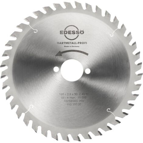 EDESSÖ Kreissägeblatt HW Profi 190 x 2,8 x 30 Z40W