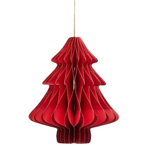 EDG Addobbo Pino Rosso Origami H 15