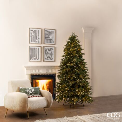EDG Albero di Natale Pino Cristallo New Merano 1.900Miniled H.210 D.124 Ip44 C4