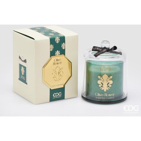 EDG Candela Goldlily Con Cupola Olive Flower H 15 cm