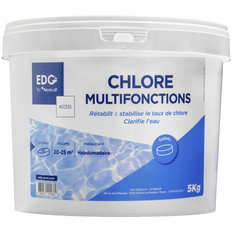 Chlore Action Longue Durée Tablettes de 200 g 10 Kg