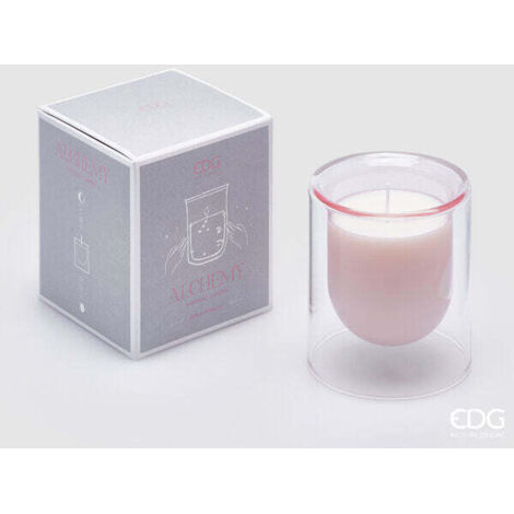 EDG Enzo De Gasperi Candela Alchemy H 10 Cm D 8,5 Cm Olive Flower