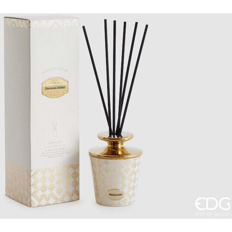 EDG Enzo De Gasperi Profumatore Bottiglia Enigma 200 Ml H 11,5 Cm Moroccan Amber Scatola Regalo