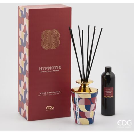 EDG Enzo De Gasperi Profumatore Bottiglia Hypnotic 400ml + Bastoncini H15 Moroccan Amber