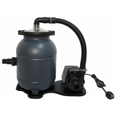 EDG – Groupe de filtration piscine hors sol 10 m³/h – Débit 4,5 m³/h – Diamètre 250 mm – Volume 12,5 L – 502010450