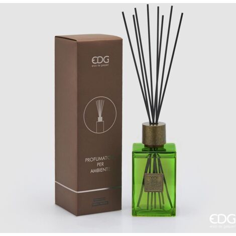 EDG Profumatore Bottiglia Quadrato Terra Di Sicilia 1200 ml H 22 cm