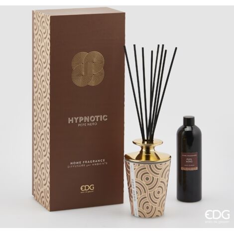 EDG Profumatore In Bottiglia Con Bastoncini Hypnotic Black Pepper 400Ml