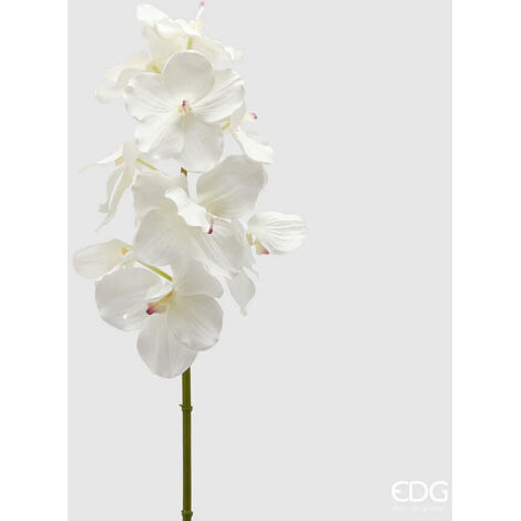 EDG RAMO DI ORCHIDEA VANDA H95CM BIANCO, CASA, ACCESSORI DECORATIVI, FIORI ARTIFICIALI