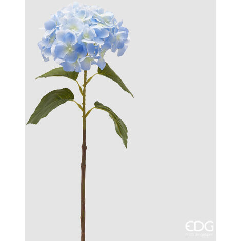 EDG RAMO DI ORTENSIA NOBILE RAMO H70XD18CM AZZURRO, CASA, ACCESSORI DECORATIVI, FIORI ARTIFICIALI