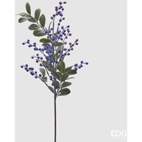 EDG, RAMO MIRTILO, H.60, VIOLET, DECORAZIONI CASA, FIORI ARTIFICIALI