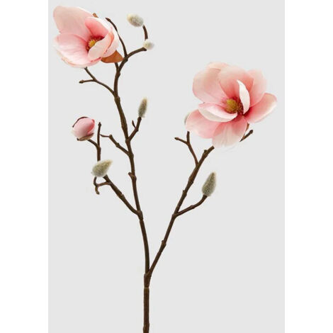 EDG ROSA MAGNOLIA STELLATA ARTIFICIALE H53CM ROSA, CASA, ACCESSORI DECORATIVI, FIORI ARTIFICIALI