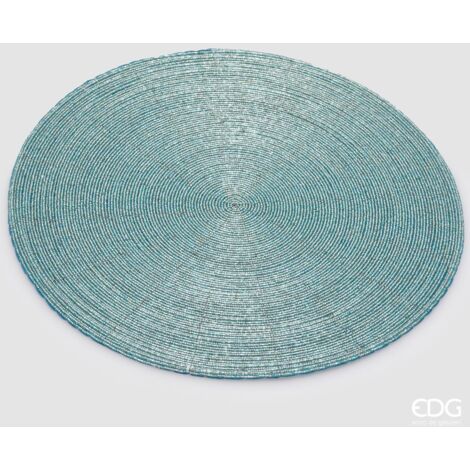 EDG Sottopiatto Perle Rotondo Turchese D 36 cm