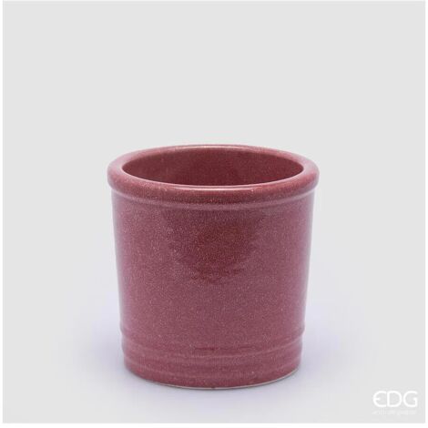 EDG, VASO GLAZE CILINDRO IN CERAMICA, VASI FIORIERE