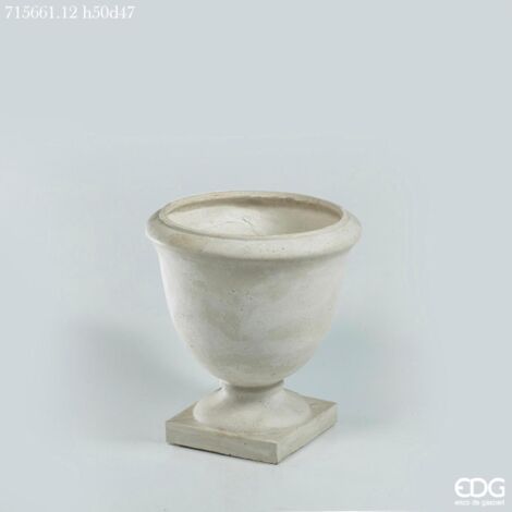 EDG Vaso Resinpietra Avorio H 50 cm