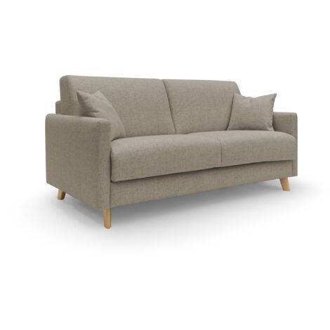 Edgar Divano letto matrimoniale in tessuto felis impermeabile T03 160 cm (mat. 120x197) marrone