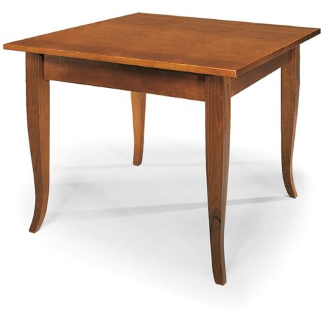 EDGAR - tavolo da pranzo in legno massello cm 120 X 80