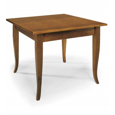 EDGAR - tavolo da pranzo in legno massello cm 80 X 80