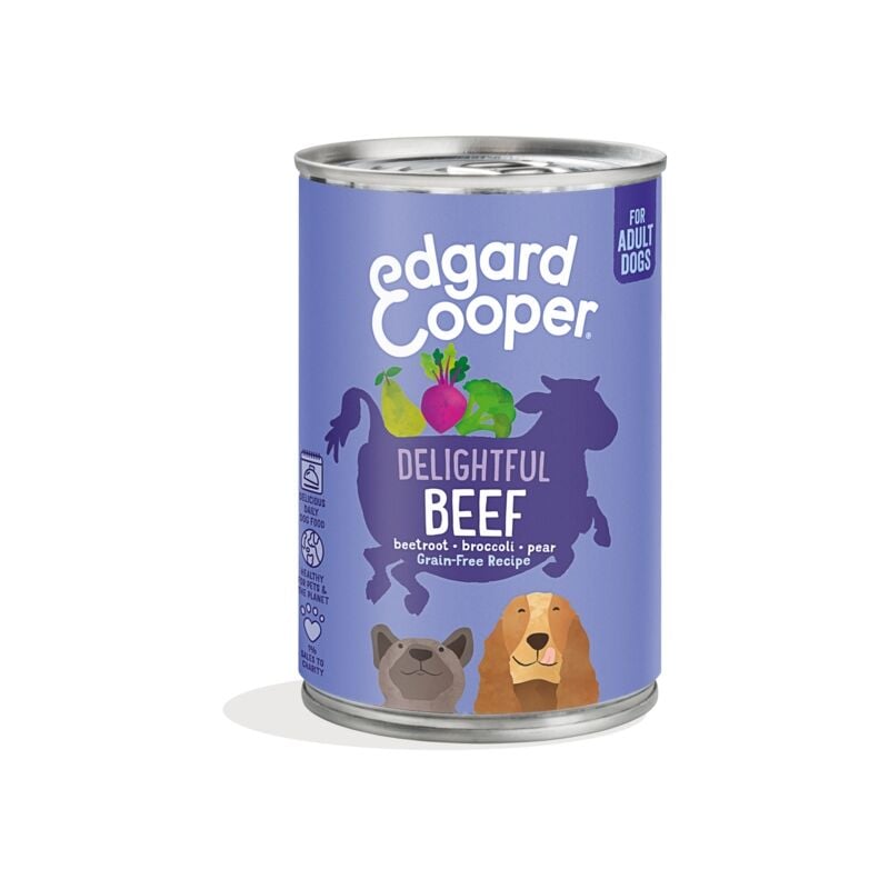 Edgard&cooper - beef cibo umido grain-free per cane da 400 gr con manzo edgar cooper 542503948531