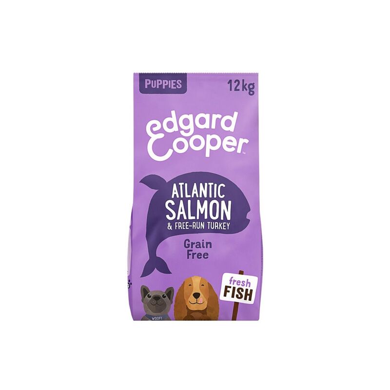 

grain-free Puppy Salmón y Pavo fresco para cachorros 700g - Edgard&cooper