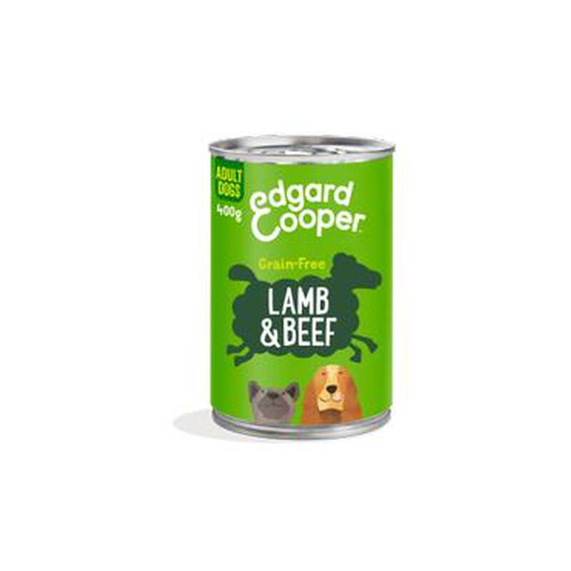 

Edgard & Cooper grain-free Adult 400gr Cordero y Ternera frescos Comida húmeda para Perro 400 gr