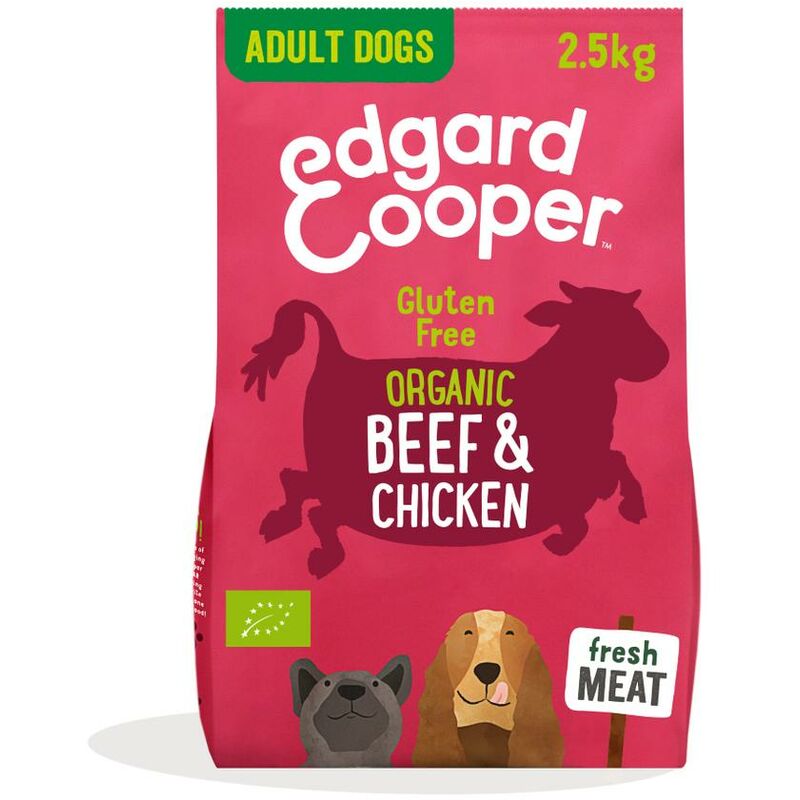 

Edgard & Cooper grain-free Adult Bio Ternera y Pollo ecológicos frescos pienso para perros adultos ecológico y sin gluten 2.5kg