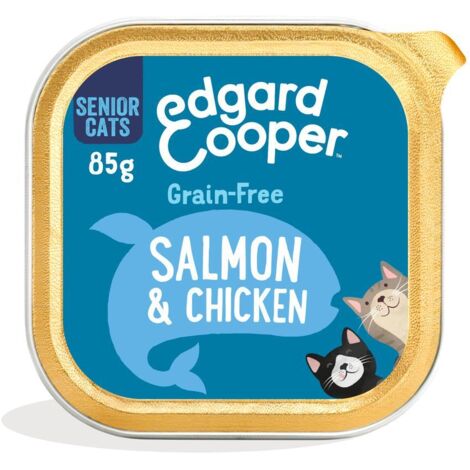 EDGARD COOPER TARRINA GATO SENIOR POLLO Y PAVO 85 GRAMOS