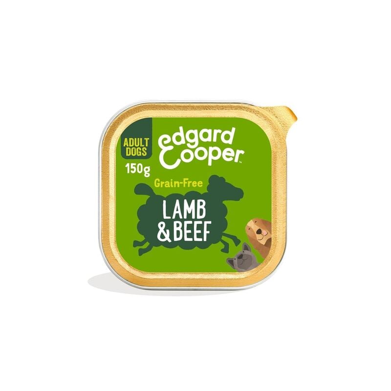 

Edgard & Cooper grain-free Adult Cordero y Ternera frescos comida húmeda para perros hipoalergénica y sin cereales Tarrina para Perro - 150g