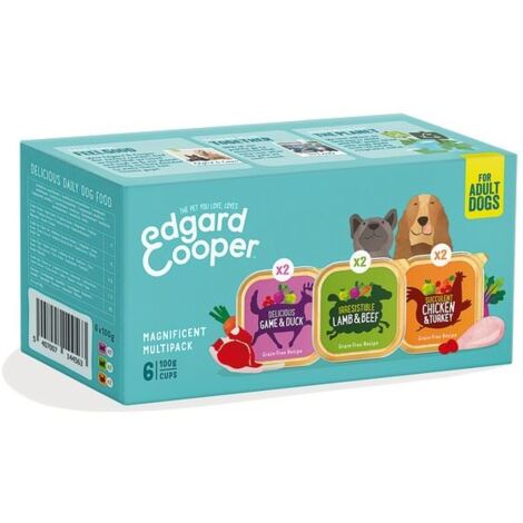 Edgard & Cooper Wet Multipack Cup for Dogs 6x100g - 267344