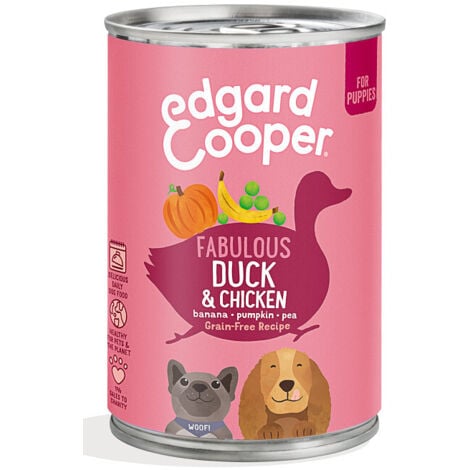 Edgard&Cooper Grain Free per Puppy con Anatra e Pollo da 400 gr